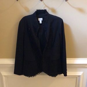 Military inspired black blazer